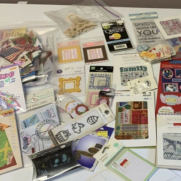 Huge Mixed Lot Of Scrapbooking Stickers & Misc - Picture 2 of 14